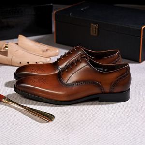 Zapatos Oxford Clásicos de Negocios para Hombre, Transpirables, Antideslizantes, Ligeros, Formales, para Oficina, Boda, Banquete, Otoño, con Diseño de Grafiti - Product Image 5