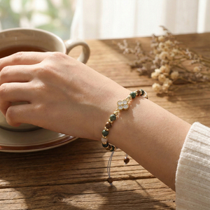 สร้อยข้อมือลูกปัด Go2boho สุขสันต์วันเกิด สร้อยข้อมือคริสตัลหินธรรมชาติ พร้อมบัตรของขวัญข้อความสำหรับเพื่อนสนิทผู้หญิง - Product Image 1