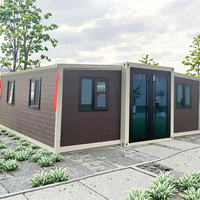 Maison modulaire moderne préfabriquée de conteneur d'expédition maison préfabriquée pliée extérieure conception extensible