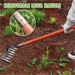 Râteau à 8 dents de haute qualité, outils à main en acier au manganèse, pour la plantation de pin, la culture des fleurs, outils agricoles durables - Product Image 5