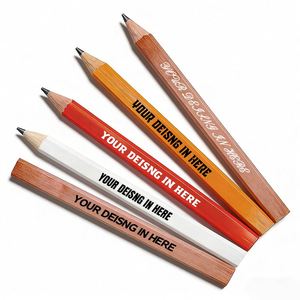Crayons plats carrés personnalisables avec logo, 24 cm, promotion, crayons de charpentier personnalisés pour la construction - Product Image 1