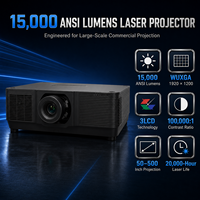 Projecteur laser 3LCD WUXGA 15000 ANSI Lumens avec objectif interchangeable pour installation en grande salle
