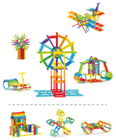 Jeu de briques intelligentes d'assemblage créatif et écologique du fabricant Blocs de construction éducatifs Puzzle Jouets Modèle de jeu