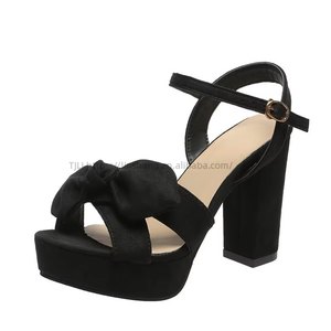 Summer New Platform Thick Shoes <b>Open</b> Toe High Heels Women's Fashion Ultra-high Heel Sandals. Quantity Is Better - Product Image 5