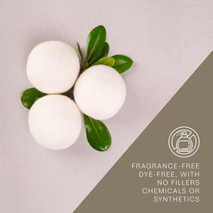 Boules de séchage en <span class=keywords><strong>laine</strong></span> <span class=keywords><strong>pure</strong></span> à 100 %, super personnalisées, biologiques, non parfumées, sans produits chimiques, faites à la main, avec sac en coton - Product Image 3