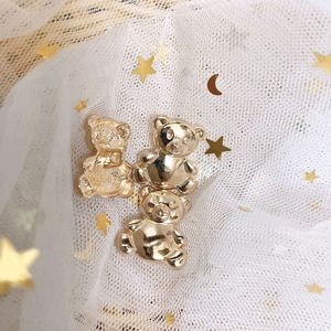 Hot-sale 20mm Bear Cartoon <strong>Buttons</strong> Bright Gold <strong>Button</strong> for Clothing Cardigan Decor <strong>Metal</strong> Sewing Accessories - Product Image 4