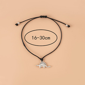 RINHOO Pulsera de la Amistad con Dijes de Perros Dachshund de Dibujos Animados en Color Plata, con Tarjeta de Deseos y Cuerda, el Mejor Regalo de Joyería - Product Image 3