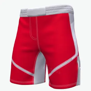 2024 Preto MMA Sublimação Completa Shorts E Personalizar China Fábrica Feita Design Personalizado MMA Shorts