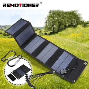 10W 5V USB 20W 40W 70W Fast Charge Outdoor Camping Sunpower Portable Foldable Mini Solar Panel Charger