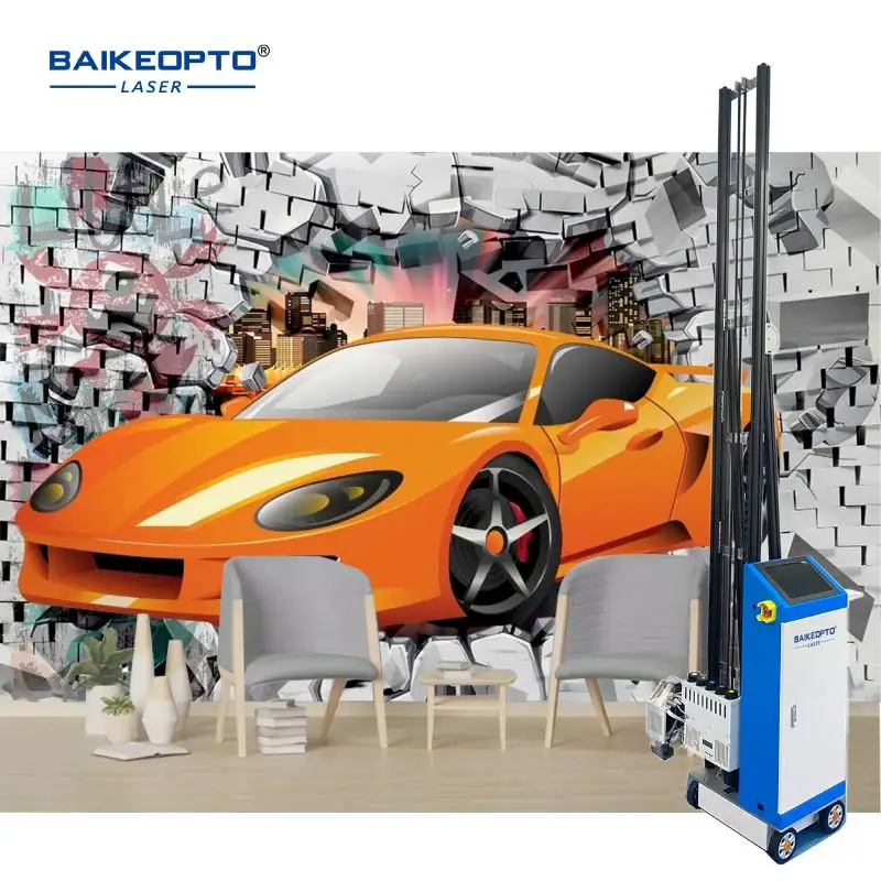 3D UV Vertical Wall Printer Direct To Wall Painting Machine