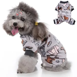 S-XL Hond Pyjama Winter Hond Jumpsuit Kleding Kat Puppy Shirt Fashion Pet Jas Kleding Voor Kleine Honden Franse Bulldog Yorkie