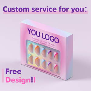 BTArtbox مخصصة قصيرة اللوز الصحافة على الأظافر المورد بالجملة الاصطناعية وهمية الأظافر القط العين لينة جل يدوية الصنع الضغط على الأظافر - Product Image 4