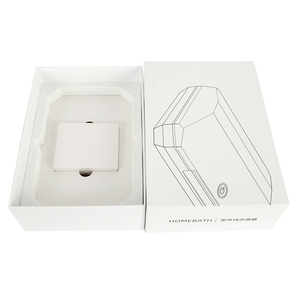 Boîte d'emballage cadeau avec couvercle réutilisable pour produits électroniques, avec insert en EVA, gaufrage, boîtes rigides recyclables, logo personnalisé imprimé - Product Image 3