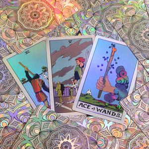Trò chơi sang trọng thẻ vàng lá & bạc long lanh <span class=keywords><strong>Laser</strong></span> in Tarot nhựa PET vật liệu chống thấm nước bền và lâu dài - Product Image 6