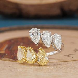 Bagues en diamant de haute joaillerie conçues pour offrir un mélange parfait d'élégance intemporelle, de design moderne et d'une qualité supérieure étincelante - Product Image 4