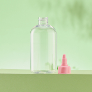 Rõ Ràng Pet Bóp Chai 250Ml Với 24Mm Cổ Màu Hồng Màu <span class=keywords><strong>Twist</strong></span> <span class=keywords><strong>Off</strong></span> Nắp Vòng Hình Dạng <span class=keywords><strong>Container</strong></span> Cho Sản Phẩm Làm Sạch - Product Image 2