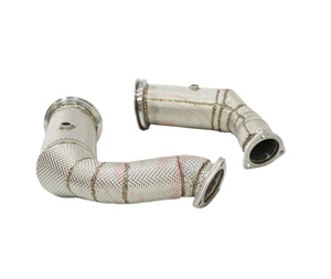 Mertop Top Performance 4,5 "a 3,0" Diseño Tubo de escape de alto flujo URUS V8 4,0 T Tubo de bajada con escudo térmico 2018 + - Product Image 1