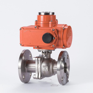 Pn16 304 thép không gỉ khí nén actuated van bi đôi Mặt bích v-loại hiệu suất cao kim loại ghế cho nước phương tiện truyền thông OEM - Product Image 5