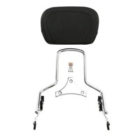 Respaldo de pasajero desmontable de hierro con cojín para motocicletas Touring Street Glide Road King 2009-2025
