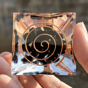 ที่หยดหินคริสตัลทรงพีระมิดหินออบซิเดียนหรูหราประดับโต๊ะ - Product Image 2