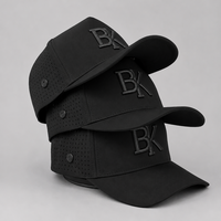 Casquette de golf en nylon personnalisée avec logo brodé OEM, perforations laser, luxe, performance douce, casquette de baseball sportive, vente en gros pour clubs