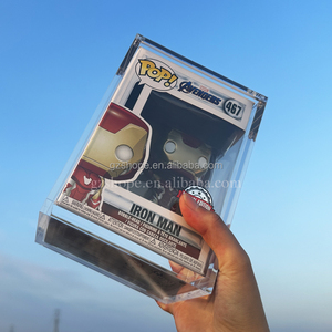 SHP meilleures ventes acrylique Funko Pop capitaine amérique <span class=keywords><strong>Iron</strong></span> <span class=keywords><strong>Man</strong></span> Thanos modèle Figure Funkos Pop protecteur vitrine de haute qualité - Product Image 5