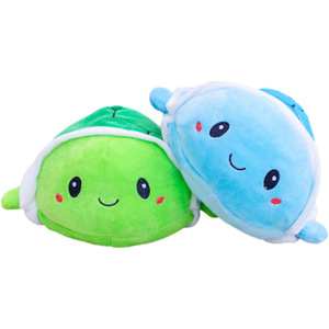 ของเล่นศิลปะรูปเต่าและปลาหมึกแบบพับสองด้านของเล่นผ้าคอตตอนนิ่มรูปสัตว์น่ารักสร้างสรรค์แบบใหม่ของขวัญตามอารมณ์ที่แตกต่างกัน - Product Image 2