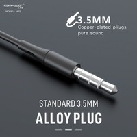 Konfulon 2025 Vente Chaude 3.5mm Interface 1.2m Fil En Alliage D'aluminium Écouteur Portable Gaming Filaire Écouteurs JL Musique Casque