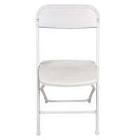 Chaise de salle à manger en plastique empilable au design moderne pour l'extérieur, les pique-niques, les parcs, la cuisine – Chaise pliante très populaire