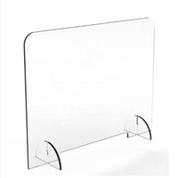 Panneau de protection anti-éternuements en acrylique moderne, support détachable, montage facile, écran de protection portable, tableau blanc effaçable à sec pour