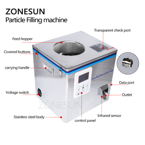 ZONESUN Semi-automatic Tea Sachet Coffee Bean Filling <b>Machine</b> Granule Medlar <b>Weighing</b> <b>Machine</b> Hardware Filler Packaging <b>Machine</b> - Product Image 5