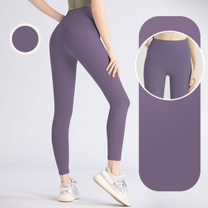 Pantalones de entrenamiento cómodos para mujer Pantalones deportivos de fitness de cadera sin cintura en T - Product Image 5