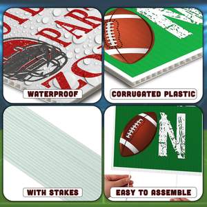 Panneau de jardin sur le thème du football, best-seller, pour les États-Unis et le Canada, sports de plein air, décoration de fête de la Coupe du monde, panneau de jardin transfrontalier - Product Image 3