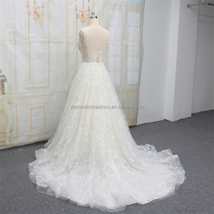 Abito da sposa di lusso popolare in europa abito da sposa caduto - Product Image 4