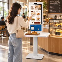 Caisse enregistreuse tactile capacitive à écran plat A12KT avec reconnaissance faciale pour point de vente en libre-service