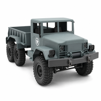 Camion de transport militaire RC à 6 roues, télécommande 2.4G, prêt à l'emploi, jouet électrique avec chargeur pour enfants, cadeau - Niveau expert en métal