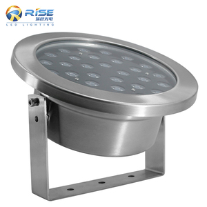 Dmx512 24V thép không gỉ IP68 không thấm nước LED đài phun nước dưới nước ánh sáng điều chỉnh Chùm tia góc ấm trắng RGB 18W 36W hồ bơi đèn - Product Image 3