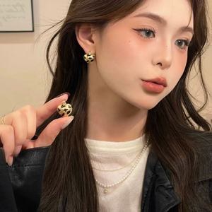 Boucle d'oreille rétro de Hong Kong, accessoire de mode simple et exquis haut de gamme avec imprimé léopard tendance pour cadeau - Product Image 2