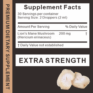 Gotas de Melena de León Natural, Extracto de Hongo en Gotas, Apoyo Inmunológico, Melena de León para la Memoria, Enfoque y Claridad, Estimulante Cerebral - Product Image 2