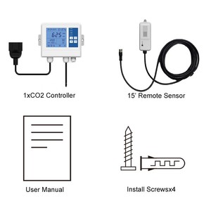 Tuya día noche seta interior planta invernadero cultivo hidropónico 3 en 1 temperatura RH CO2 control válvula solenoide ventilador CO2 controlador - Product Image 6