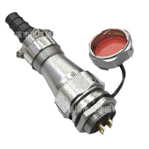 Connecteur d'Aviation WY24 Rond Étanche en Alliage de Zinc Plaqué Or avec Contact en Cuivre pour Montage sur Panneau 2 3 4 9 10 12 15 19 Broches - Product Image 1