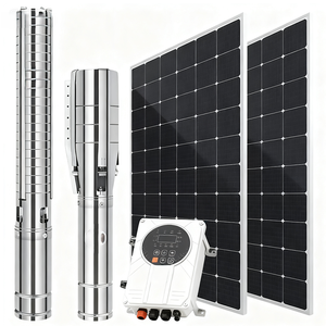 Quy Mô Nhỏ Hữu Cơ Hộ Gia Đình Lưu Động Sâu Cũng Bơm Năng Lượng Mặt Trời Off-Grid 12V/24V/48V Không Chổi Than DC Điện Áp Rộng Bơm Ly Tâm - Product Image 1