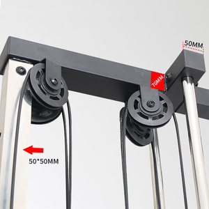 <span class=keywords><strong>Lat</strong></span> Pulldown <span class=keywords><strong>Machine</strong></span> fissato al <span class=keywords><strong>muro</strong></span> con <span class=keywords><strong>Lat</strong></span> Pull Down Bar peso regolabile Black - Pulley Cable System - Product Image 6