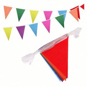 Guirlande de drapeaux publicitaires en polyester de haute qualité pour la décoration intérieure, avec logo personnalisé, bannière publicitaire, couleurs vives - Product Image 2