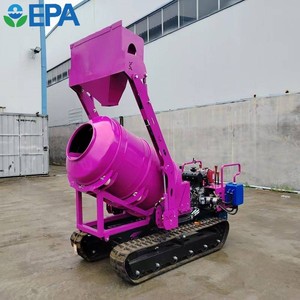 China Venta Caliente Mezcladora de Concreto Hidráulica a Gasolina/Diésel, Mezcladora de Mortero y Concreto, Volquete Autocargable Pequeño para Granja - Product Image 1