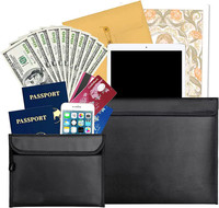 Sac de documents ignifuge et étanche de qualité supérieure 2023, personnalisable en usine, pochette enveloppe en matériaux ignifuges de haute qualité, sacs de sécurité ignifuges