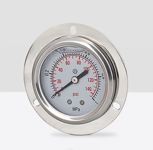 Oil <strong>Filled</strong> Vacuum <strong>Pressure</strong> <strong>Gauge</strong> bar MPa 60mm 100mm Dial Pump Pointer Exact <strong>Pressure</strong> <strong>Gauge</strong> Kit Adapter Fitting with Iron case - Product Image 4