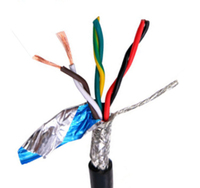 Câble de signal blindé torsadé multicœur en cuivre RVSP 0,2 mm² 0,3 mm² 0,5 mm² isolé PVC pour commande