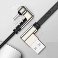 Câble USB 180 vers Type C, 2.0 degrés, Charge rapide, transfert de données, compatible avec les jeux vidéo
