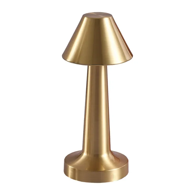 Howlighting Bedroom Gold Iron USB Touch Desk Night Light Home Decor Rechargeable Led Table Lamp